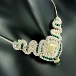 Naszyjnki minimalizm emerald sutasz krzemień - 