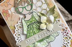 053,kartka urodzinowa/imieninowa dla dziewczynki