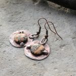 Jaspisowe oko - kolczyki z jaspisem