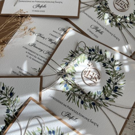 Wyjątkowe Zaproszenia komunijne personalizowane