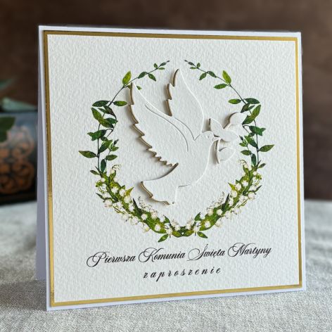 Ręcznie robione zaproszenia komunijne, 49B