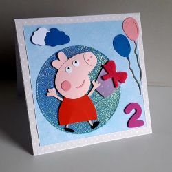 Kartka na urodziny Świnka Peppa Kartka na urodziny Świnka Peppa