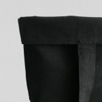 Torba na zakupy,bawełniana torebka na ramię,shoperka czarna. - 