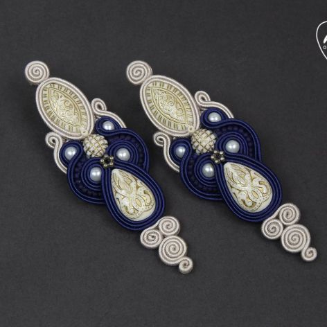 ~mela~ kolczyki sutasz LILU sztyfty 8cm