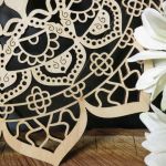 Drewniana mandala klasyczna - Ażurowa mandala