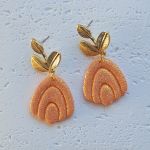 "Selene" - kolczyki z gliny polimerowej. - elegancja i błysk