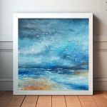 Morze-akwarela formatu 20x20 cm  - 