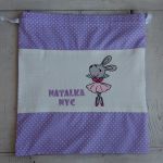 Worek na kapcie/strój "Mysia Baletnisia w kropeczkach" - rezerwacja dla pani Moniki - 