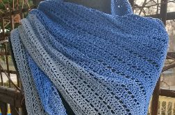 Chusta cieniowana niebieska