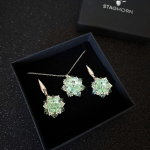 Zielony Zestaw Biżuterii "Chrysolite" - biżuteria na prezent