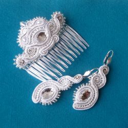 Komplet Biało-srebrzysty dla Pani Karoliny