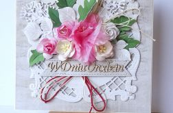 Kartka urodzinowa różowa 180801