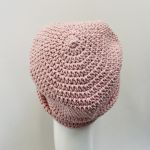 Czapka przejściowa beanie smerf bawełna róż - czapka bawełniana