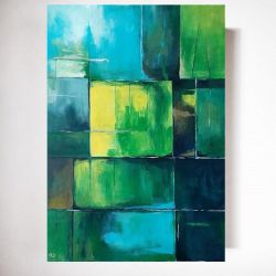 Abstrakcja 3-obraz akrylowy formatu 100/70 cm .