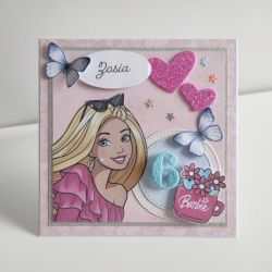 Kartka na urodziny Barbie Kartka na urodziny Barbie