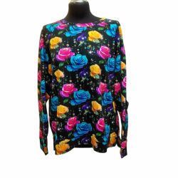 Bluzka damska kolorowe róże