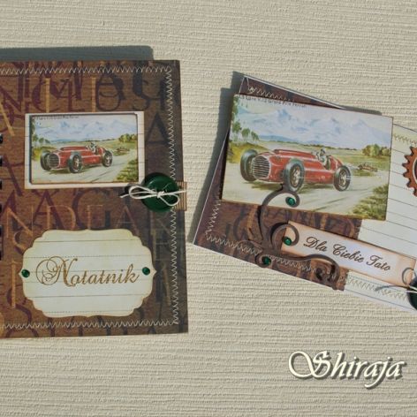 Komplet notes i kartka dla taty