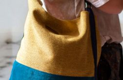 Miodowo-turkusowa boho bag