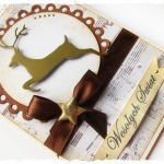 Kartka świąteczna z reniferem - 