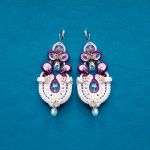 Kolczyki Biało-fioletowe  - 