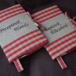 Rustykalny przepiśnik - haftowany notes - 