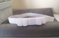 Biała opaska elastyczna Ania 15 minimalistyczna