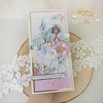 Kartka komunijna pamiątka "PinkRoses4" GOTOWA - 