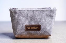 Jasnoszare plecione etui na klucze