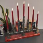 Świecznik Loftowy 7-punktowy F007_2-W2 Loft - Świecznik Loftowy F007_2-W2 Dekoracja Stołu i wnętrza Loft