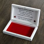 Pudełko na pieniądze dla Nowożeńców - Prezent - Pudełko na pieniądze dla pary młodej pudełko na banknoty dla nowożeńców jarzębina prezent ślubny