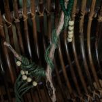 Unikatowy kwietnik makrama sznurek jutowy zielony boho - 