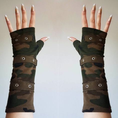 Rękawiczki mitenki moro z ozdobami /Unisex