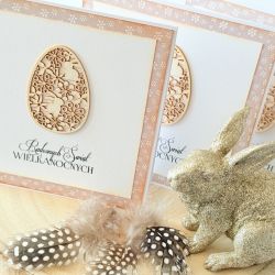 Kartka z jajem (w kwiatki)