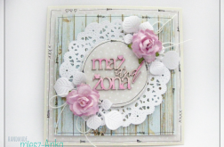 Delikatna i romantyczna kartka na Ślub 1