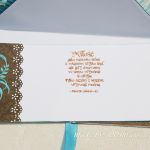 Kopertówka z okazji ślubu- turkusowa elegancja - 