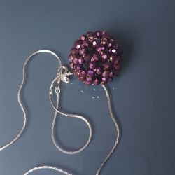 Naszyjnik Purple ball