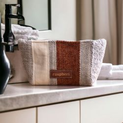 Kosmetyczka MIDI patchwork kolory ziemi