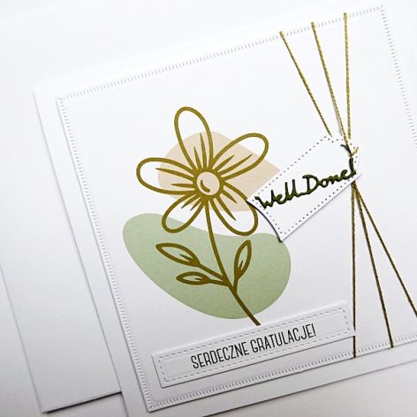 Kartka z gratulacjami handmade gratulacyjna 