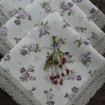 Serweta różyczki fioletowe - Nakrycie stołu