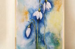Kwiaty-akwarela formatu 40/30 cm