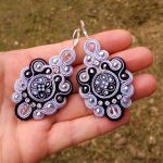 Kolczyki Srebro & Czerń - 