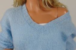 Moherowy sweter w błękicie