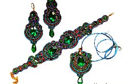 Komplet biżuterii Sutasz Nane Sutasz wielobarwny