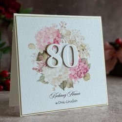 Kartka urodzinowa z kopertą prezentową, BH75b