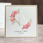 Kartka ślubna z pudełkiem i kopertą WA26B - Kartka ślubna z pudełkiem