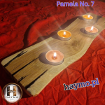 Świecznik stary dąb żywica sęk Pamela No. 7 - 