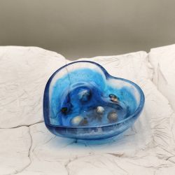 Serce Oceanu – pojemnik dekoracyjny z żywicy epoksydowej