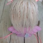 ANIOŁEK lalka tekstylna ( OOAK ) - mam różowe włosy