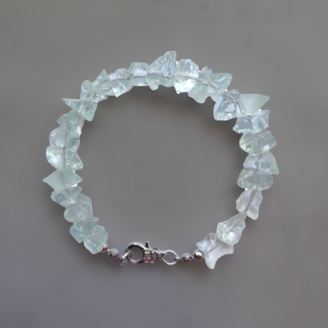 Bransoletka z naturalnych Akwamarynów "Sea"