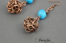 Venus - kolczyki z marmurem